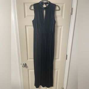 Blue Velvet Evening Gown Size 8